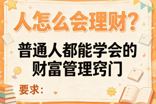 人怎么会理财？普通人都能学会的财富管理窍门