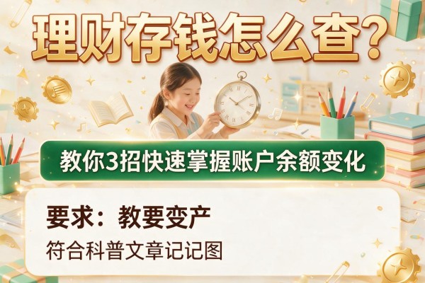 理财存钱怎么查？教你3招快速掌握账户余额变化