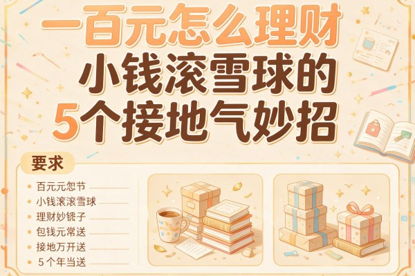 一百元怎么理财小钱滚雪球的5个接地气妙招
