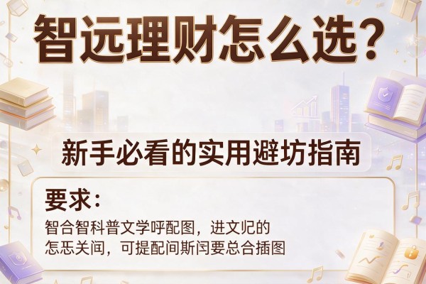 智远理财怎么选？新手必看的实用避坑指南