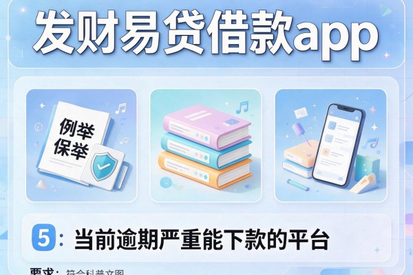 发财易贷借款app，例举5个当前逾期严重能下款的平台