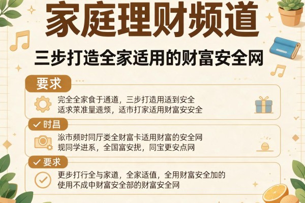 家庭理财频道：三步打造全家适用的财富安全网