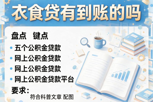 衣食贷有到账的吗，盘点五个网上公积金贷款平台
