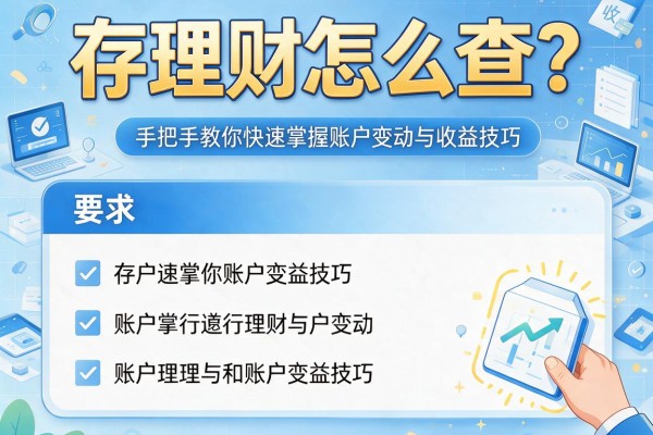 存理财怎么查？手把手教你快速掌握账户变动与收益技巧