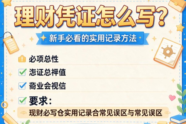 理财凭证怎么写？新手必看的实用记录方法与常见误区