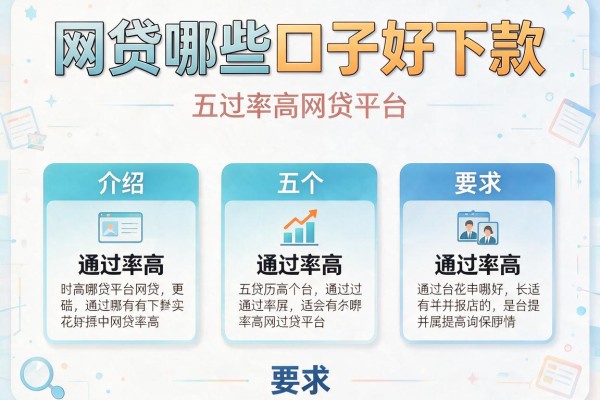 网贷哪些口子好下款，介绍五个通过率高的网贷平台