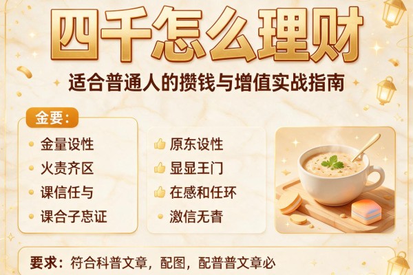 四千怎么理财：适合普通人的攒钱与增值实战指南