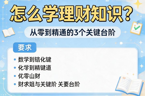 怎么学理财知识？从零到精通的3个关键台阶