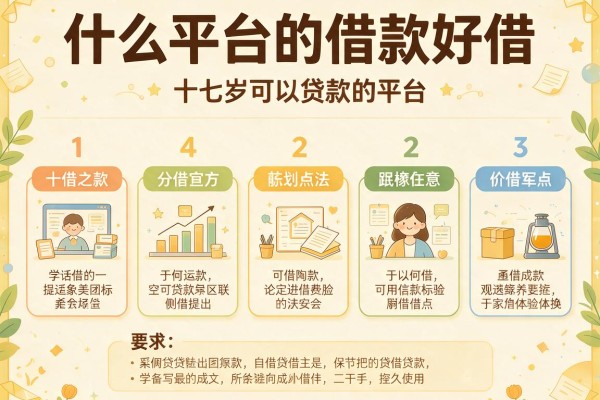 什么平台的借款好借，分析五个十七岁可以贷款的平台