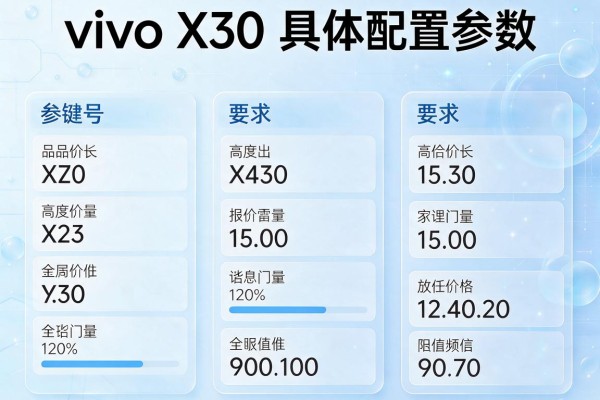 vivo X30具体配置参数？