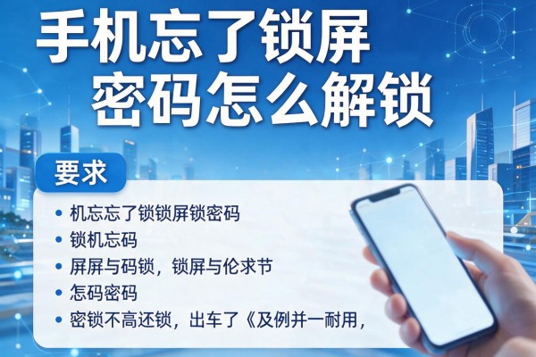 手机忘了锁屏密码怎么解锁
