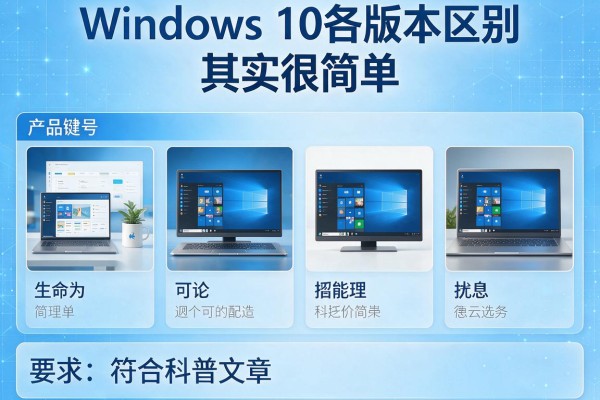 Windows 10各版本区别：其实很简单