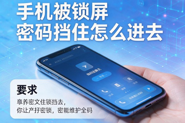 手机被锁屏密码挡住怎么进去