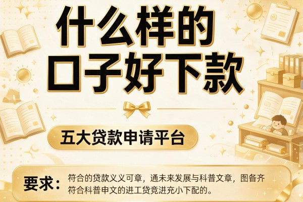 什么样的口子好下款，五大贷款申请平台
