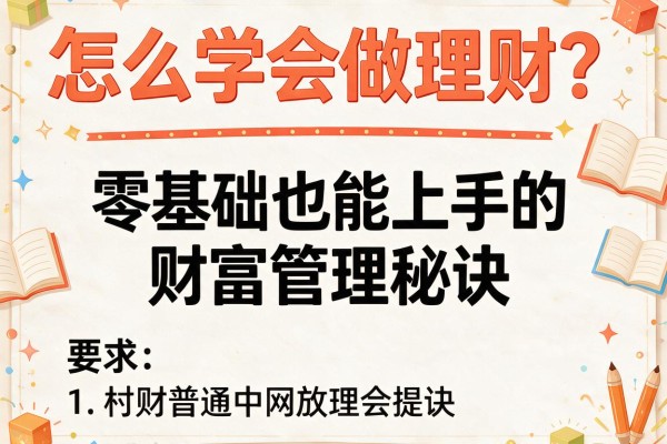 怎么学会做理财？零基础也能上手的财富管理秘诀