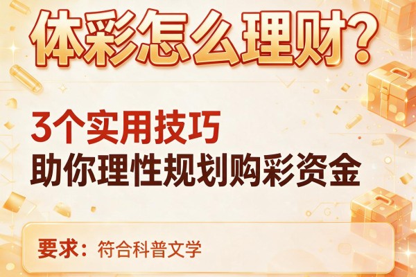 体彩怎么理财？3个实用技巧助你理性规划购彩资金