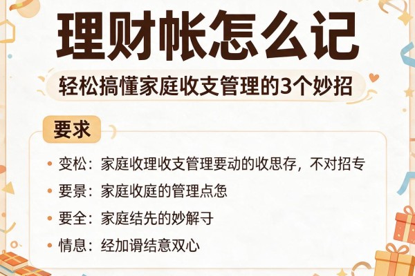 理财帐怎么记：轻松搞懂家庭收支管理的3个妙招