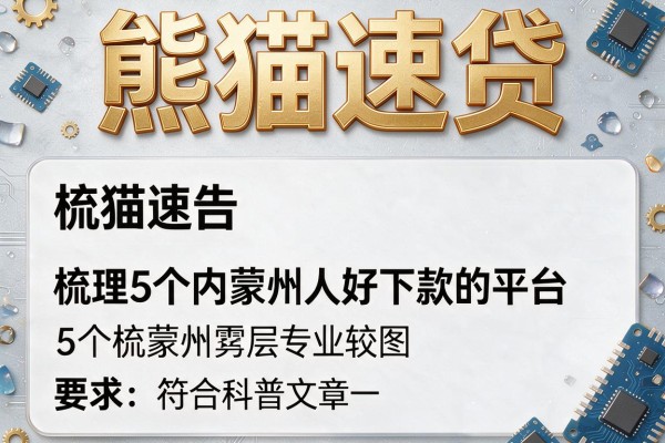 熊猫速贷，梳理5个内蒙古人好下款的平台