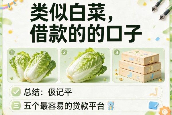 类似白菜借款的口子，总结五个最容易的贷款平台