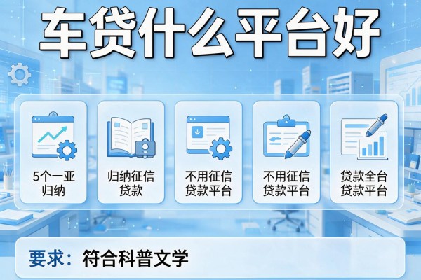 车贷什么平台好，归纳5个不用征信的贷款平台
