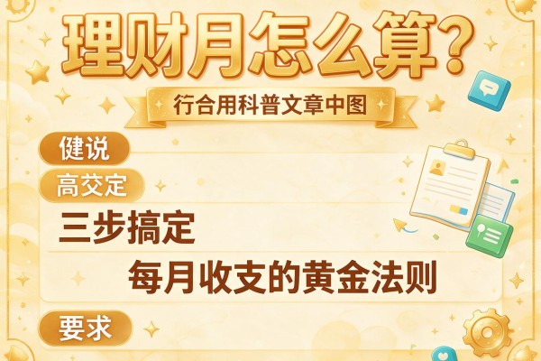 理财月怎么算？三步搞定每月收支的黄金法则