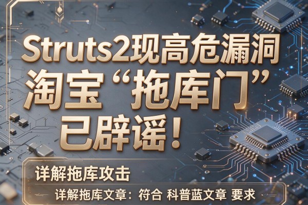 Struts2现高危漏洞 淘宝“拖库门”已辟谣！详解拖库攻击