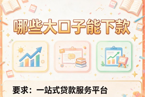 哪些大口子能下款，汇总五个一站式贷款服务平台