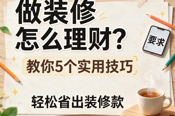 做装修怎么理财？教你5个实用技巧，轻松省出装修款