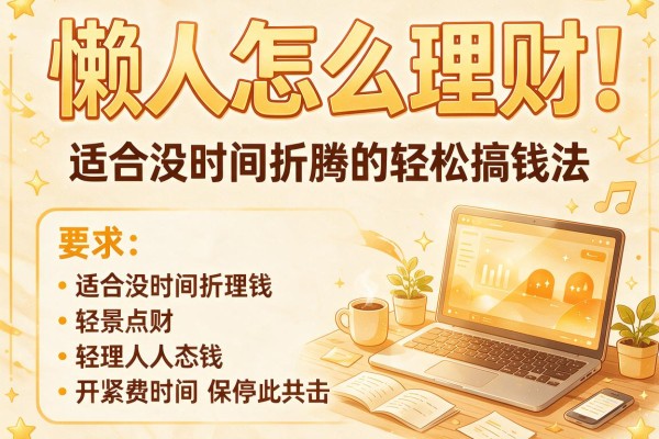 懒人怎么理财：适合没时间折腾的轻松搞钱法
