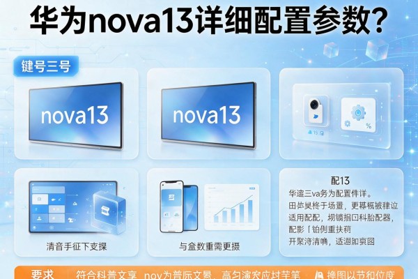 华为nova13详细配置参数？