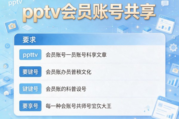 pptv会员账号共享