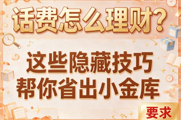 话费怎么理财？这些隐藏技巧帮你省出小金库