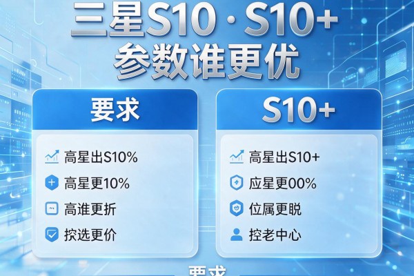 三星S10与S10+参数谁更优？