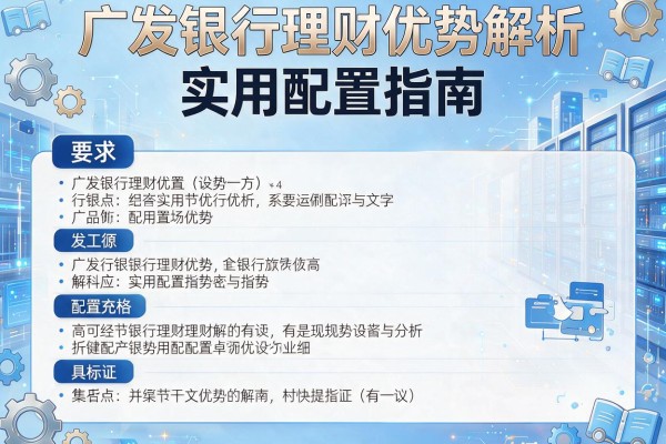 广发银行理财优势解析与实用配置指南