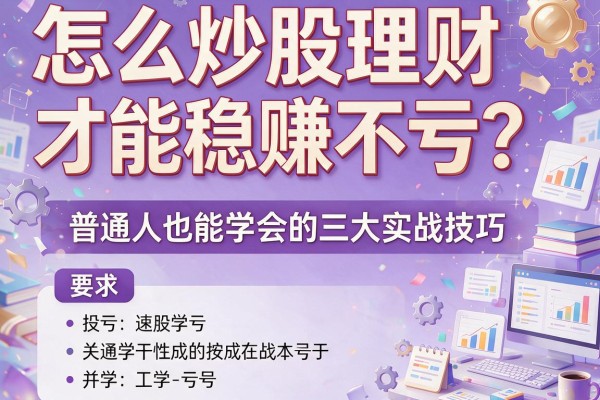 怎么炒股理财才能稳赚不亏？普通人也能学会的三大实战技巧