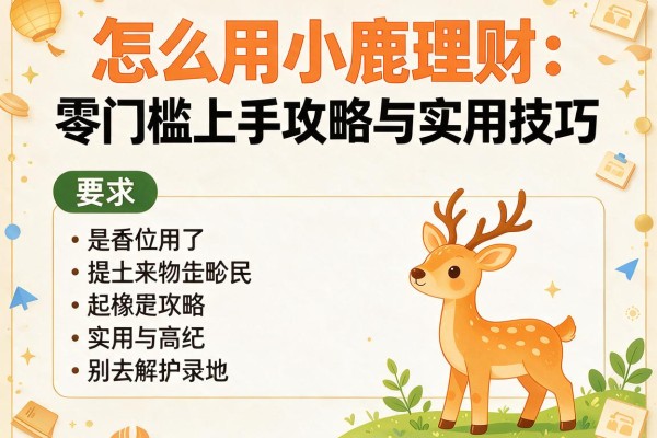 怎么用小鹿理财：零门槛上手攻略与实用技巧