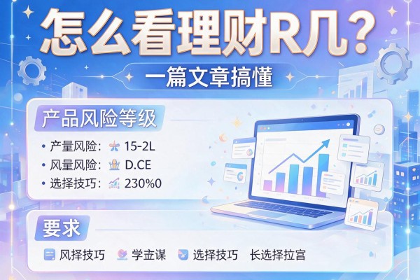 怎么看理财R几？一篇文章搞懂产品风险等级与选择技巧