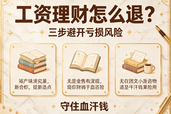 工资理财怎么退？三步避开亏损风险，守住血汗钱