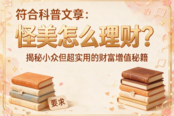 怪美怎么理财？揭秘小众但超实用的财富增值秘籍