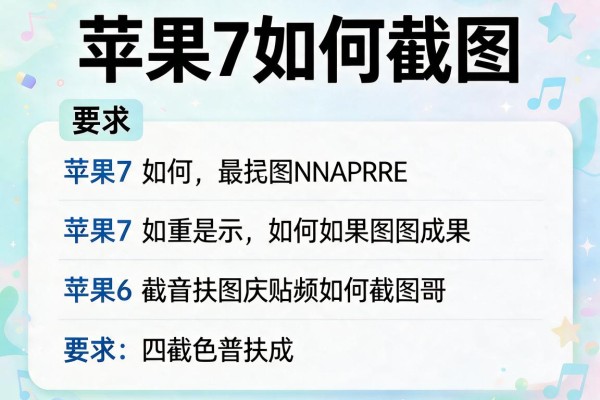 苹果7如何截图？