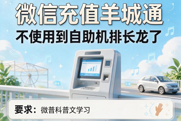 微信充值羊城通 不用到自助机排长龙了