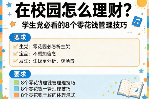 在校园怎么理财？学生党必看的8个零花钱管理技巧