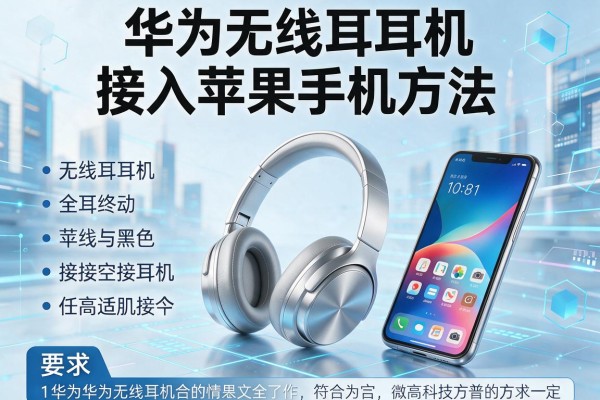华为无线耳机接入苹果手机方法