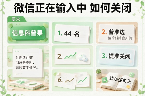 微信正在输入中如何关闭