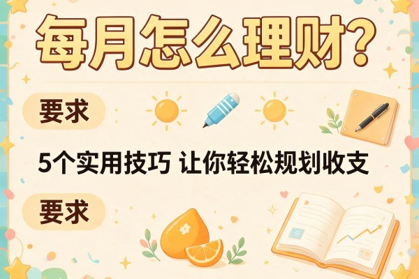 每月怎么理财？5个实用技巧让你轻松规划收支