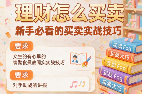 理财怎么买卖：新手必看的买卖实战技巧