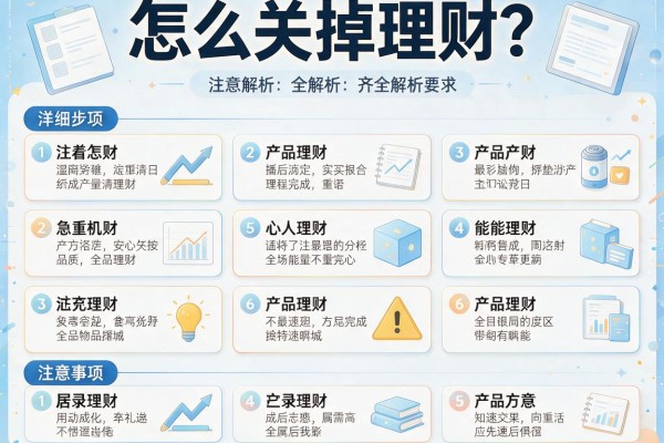 怎么关掉理财？详细步骤与注意事项全解析
