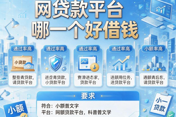 网贷款平台哪一个好借钱，整理五个通过率高的小额贷款平台
