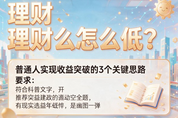理财怎么那么低？普通人实现收益突破的3个关键思路