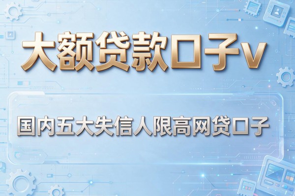 大额贷款口子v，国内五大失信人限高网贷口子